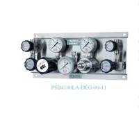Панель газовая полуавтоматическая AMFLO PSB4100 ADGP00R,  одноступенчатая, Pвх-413 bar, c манометрами, PRV, PUV, FNPT 1/4  CV-0.06 / Semi-automatic GP AMFLO R4100 ADGP00R single-stage, inlet pressure 413bar,  PRV, ball valves. cons. FNPT 1/4 CV-0.06