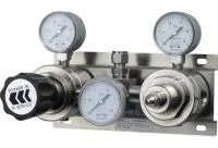 Панель газовая полуавтоматическая AMFLO R1200 ADGP00,  одноступенчатая, Pвх-206 bar, c манометрами, PRV, FNPT 1/4  CV-1.0 / Semi-automatic gas panel AMFLO R1200 ADGP00 single-stage, inlet pressure 206bar,  PRV, connections FNPT 1/4 CV-1.0