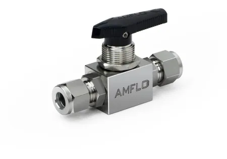 Шаровой кран AMFLO, SS-BV10 ,   нержавеющий SS316L, 276 bar, 2-х портовый